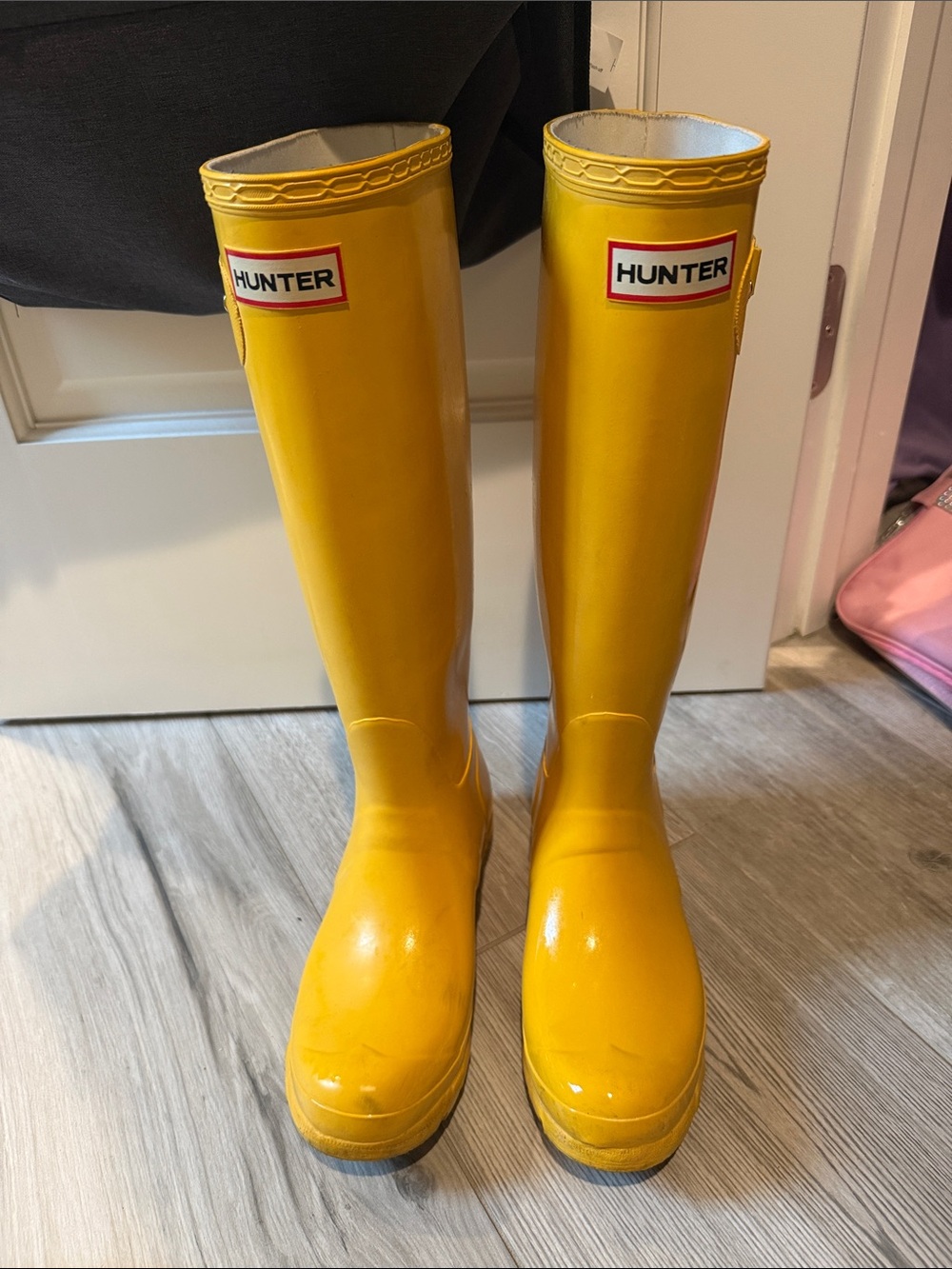 Hunter Yellow Tall Women's Rain Boots